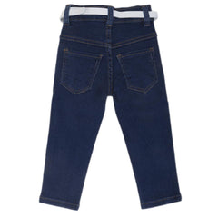 Girls Embroidered Denim Pant - Blue, Kids, Girls Pants And Capri, Chase Value, Chase Value