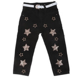 Girls Sequence Denim Pant 528  - Black, Kids, Girls Pants And Capri, Chase Value, Chase Value