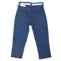 Girls Sequence Denim Pant 528  - Blue, Kids, Girls Pants And Capri, Chase Value, Chase Value