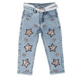 Girls Sequence Denim Pant 528  - Light Blue, Kids, Girls Pants And Capri, Chase Value, Chase Value