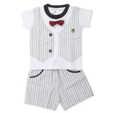 Newbron Boys Half Sleeves Suits 2101 - White, Kids, NB Boys Sets And Suits, Chase Value, Chase Value
