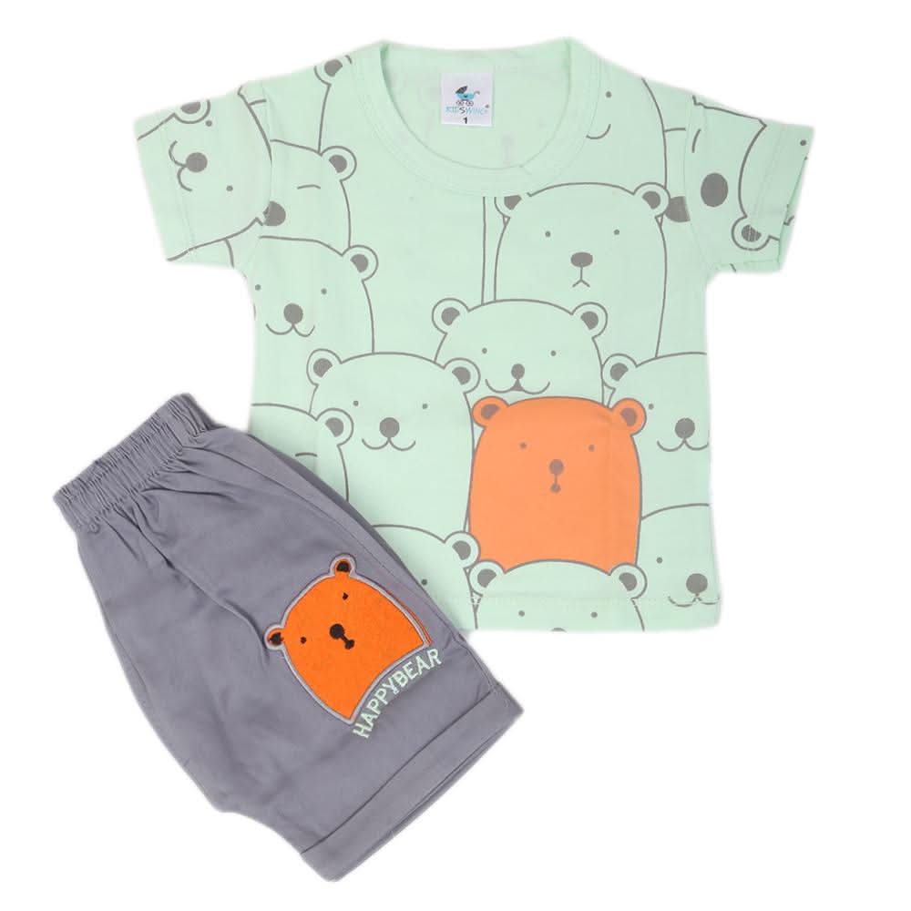 Newbron Boys Half Sleeves Suits 2104 - Cyan, Kids, NB Boys Sets And Suits, Chase Value, Chase Value