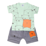 Newbron Boys Half Sleeves Suits 2104 - Cyan, Kids, NB Boys Sets And Suits, Chase Value, Chase Value