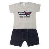 Newbron Boys Half Sleeves Suits 2105 - Grey, Kids, NB Boys Sets And Suits, Chase Value, Chase Value