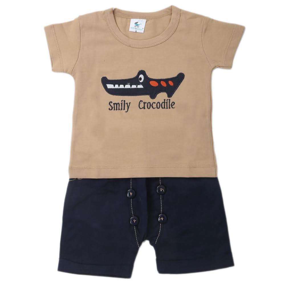 Newbron Boys Half Sleeves Suits 2105 - Light Brown, Kids, NB Boys Sets And Suits, Chase Value, Chase Value