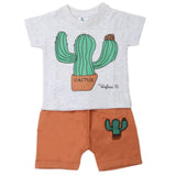 Newbron Boys Half Sleeves Suits 2108 - Grey, Kids, NB Boys Sets And Suits, Chase Value, Chase Value