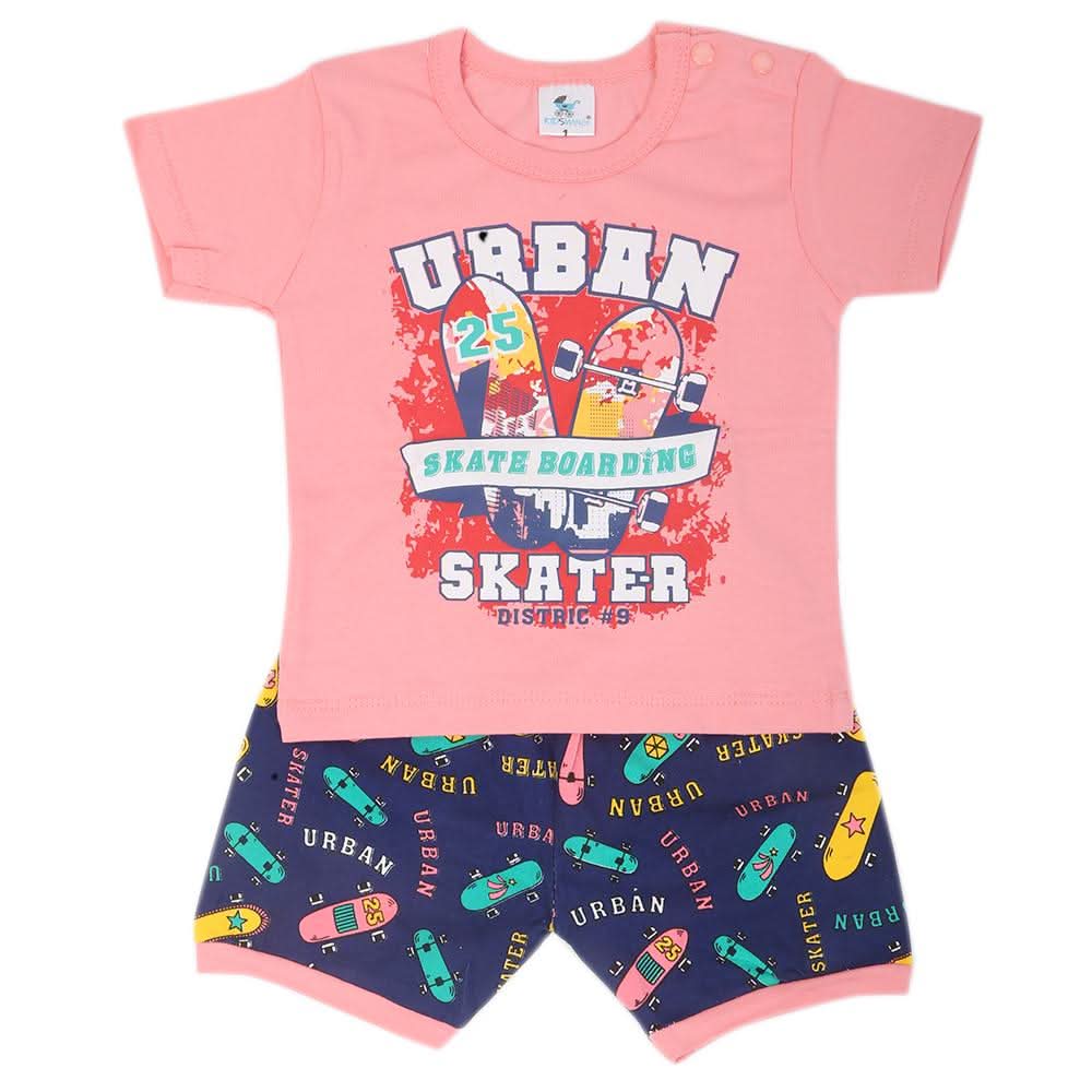Newbron Boys Half Sleeves Suits 1101 - Light Pink, Kids, NB Boys Sets And Suits, Chase Value, Chase Value