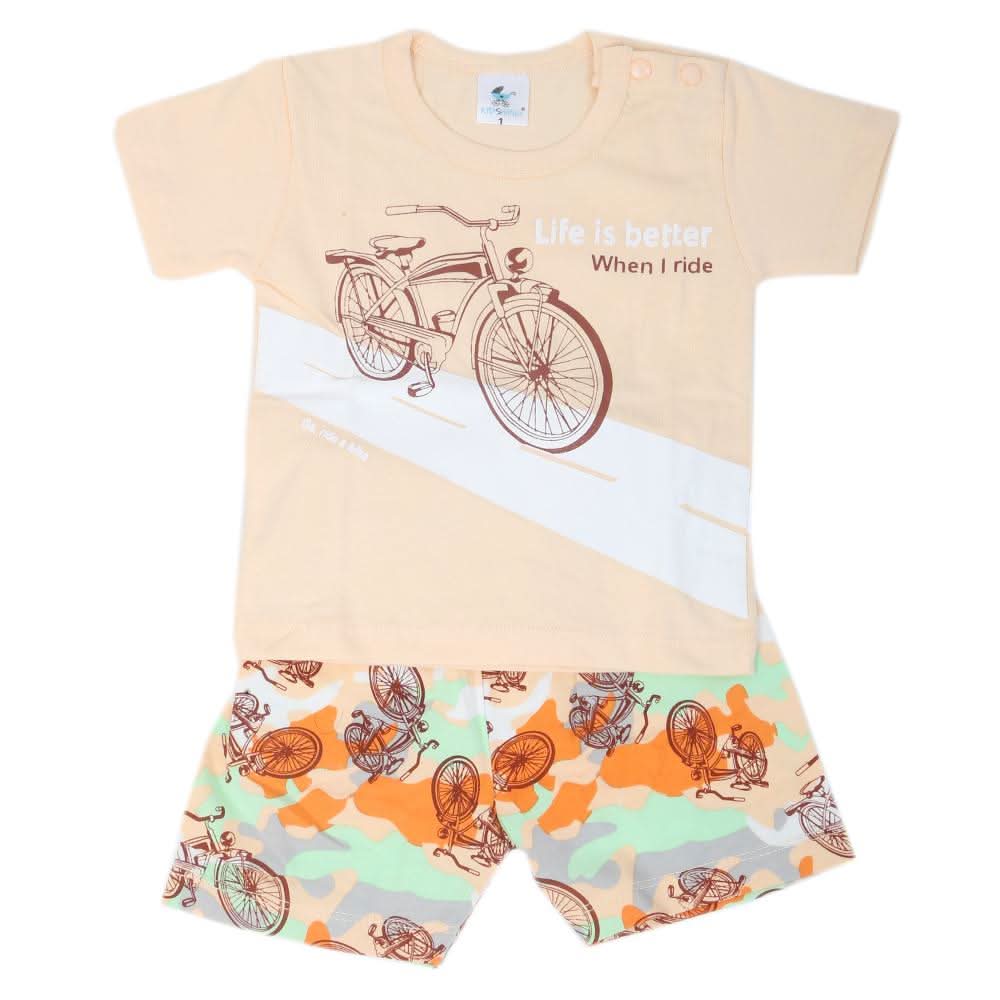 Newbron Boys Half Sleeves Suits 1102 - Cyan, Kids, NB Boys Sets And Suits, Chase Value, Chase Value