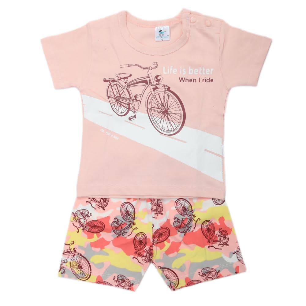 Newbron Boys Half Sleeves Suits 1102 - Pink, Kids, NB Boys Sets And Suits, Chase Value, Chase Value
