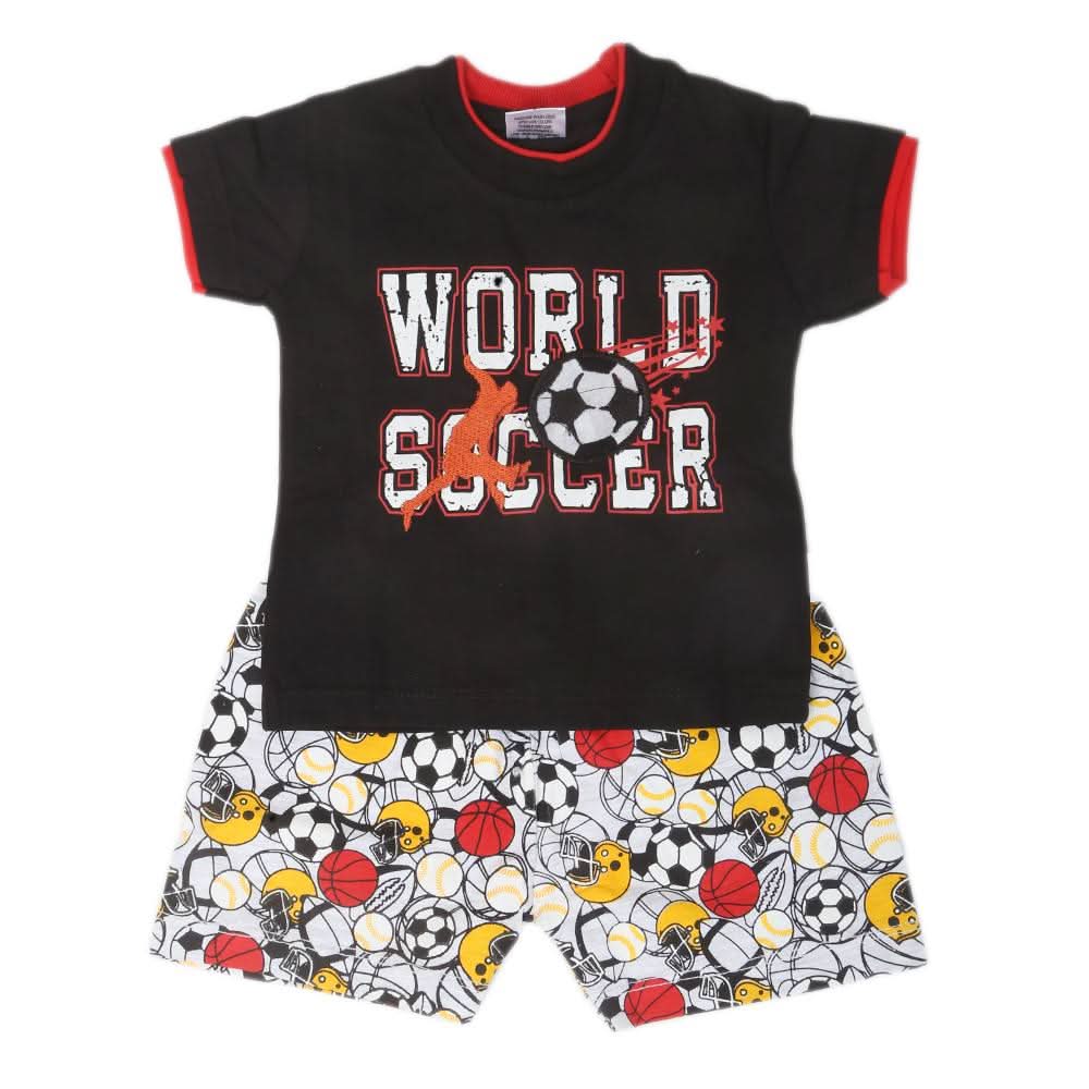 Newbron Boys Half Sleeves Suits - Black, Kids, NB Boys Sets And Suits, Chase Value, Chase Value