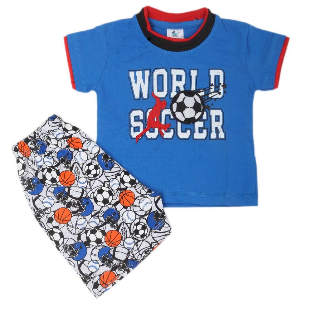 Newbron Boys Half Sleeves Suits - Blue, Kids, NB Boys Sets And Suits, Chase Value, Chase Value