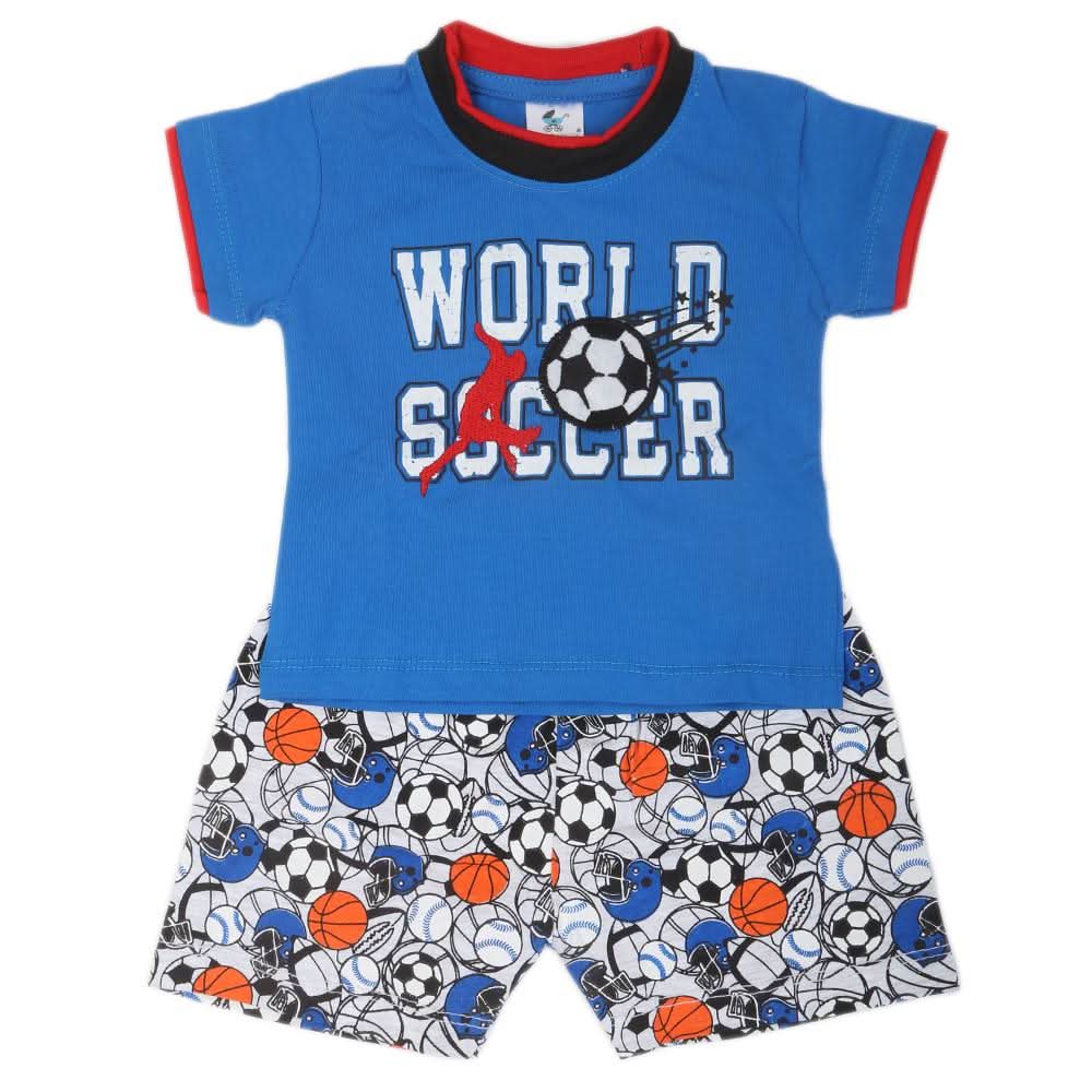 Newbron Boys Half Sleeves Suits - Blue, Kids, NB Boys Sets And Suits, Chase Value, Chase Value