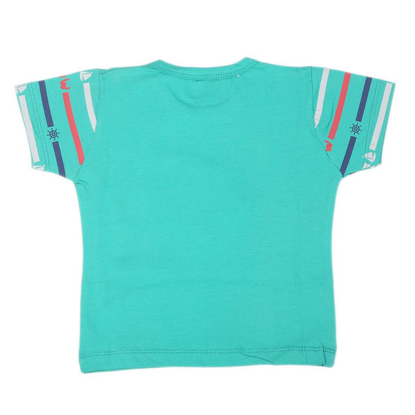Newborn Boys Half Sleeves T-Shirts - Green, Kids, NB Boys Shirts And T-Shirts, Chase Value, Chase Value