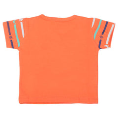 Newborn Boys Half Sleeves T-Shirts - Orange, Kids, Newborn Boys Shirts And T-Shirts, Chase Value, Chase Value