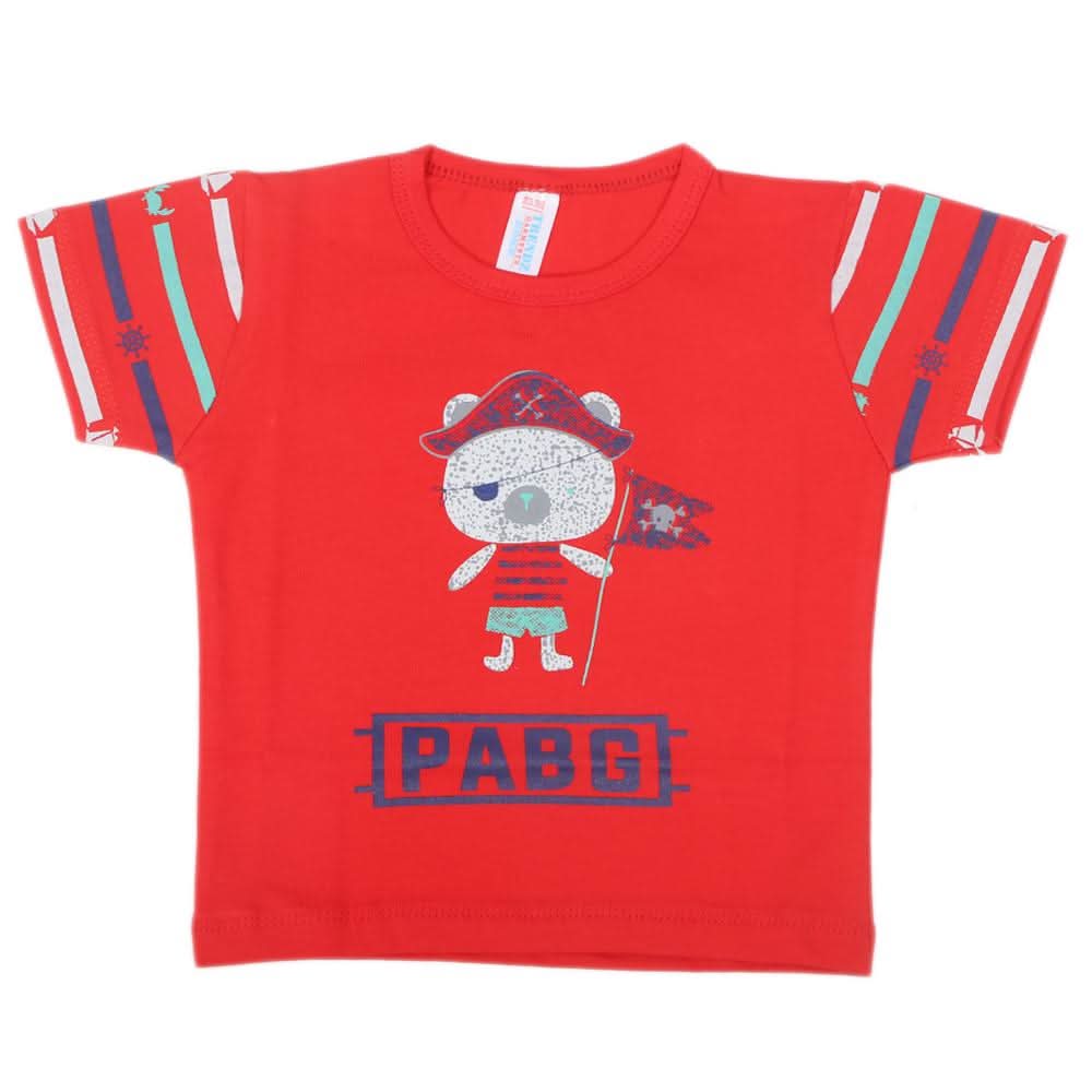 Newborn Boys Half Sleeves T-Shirts - Red, Kids, NB Boys Shirts And T-Shirts, Chase Value, Chase Value