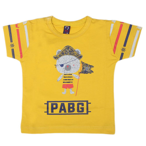 Newborn Boys Half Sleeves T-Shirts - Yellow, Kids, Newborn Boys Shirts And T-Shirts, Chase Value, Chase Value