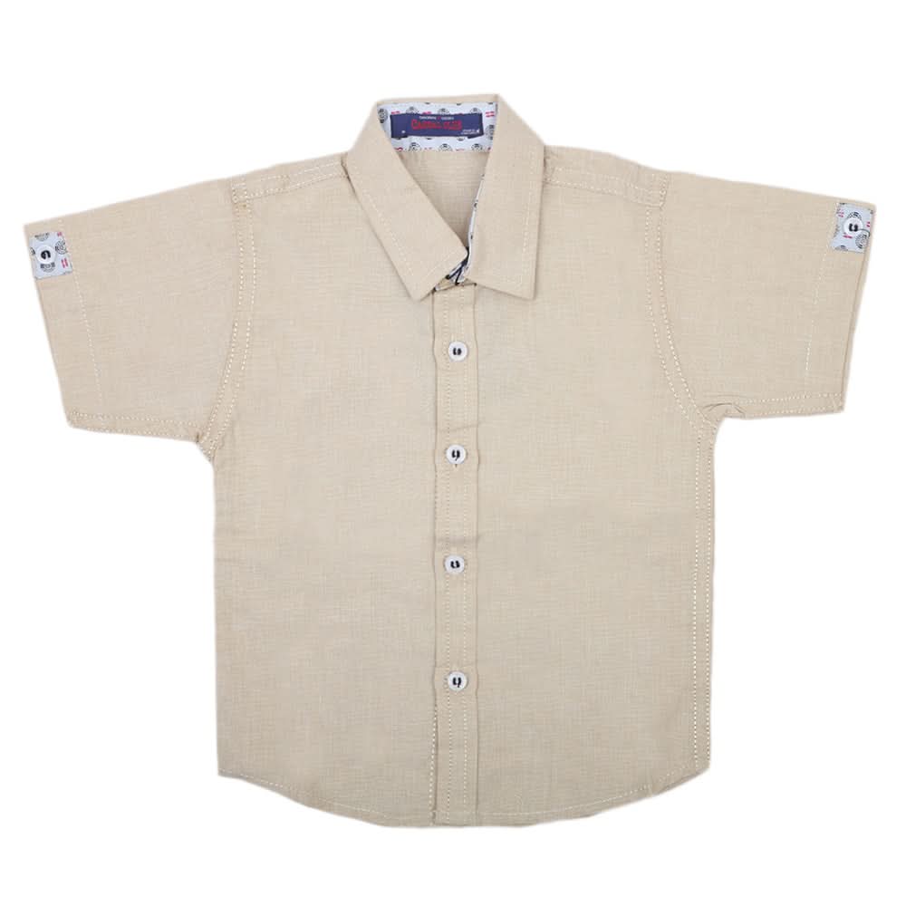 Boys Casual Half Sleeves Shirt SC 2551-A - Fawn, Kids, Boys Shirts, Chase Value, Chase Value