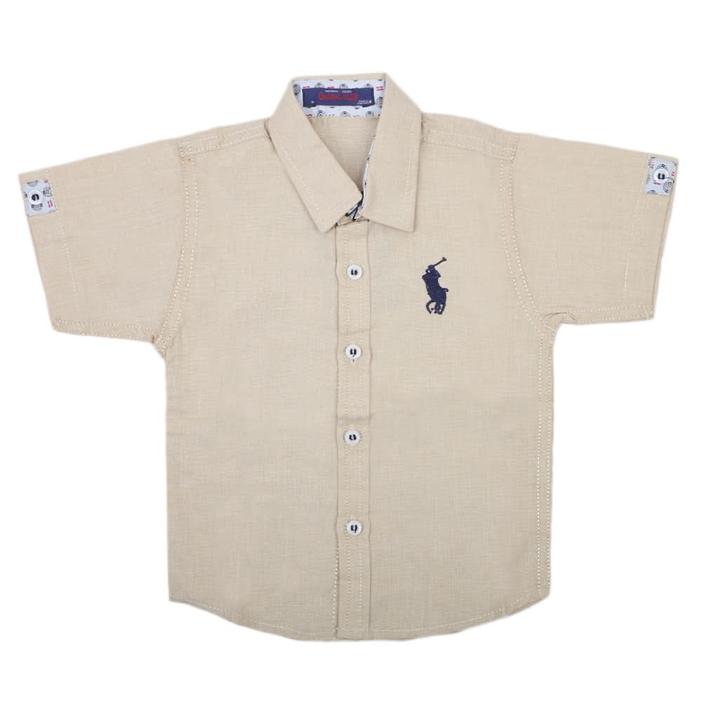 Boys Casual Half Sleeves Shirt SC 2551-A - Fawn, Kids, Boys Shirts, Chase Value, Chase Value