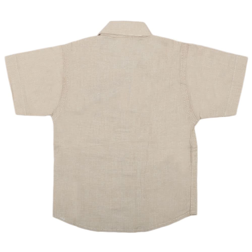 Boys Casual Half Sleeves Shirt SC 2551-A - Fawn, Kids, Boys Shirts, Chase Value, Chase Value