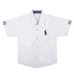 Boys Casual Half Sleeves Shirt SC 2551-A - White, Kids, Boys Shirts, Chase Value, Chase Value