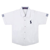 Boys Casual Half Sleeves Shirt - White, Kids, Boys Shirts, Chase Value, Chase Value