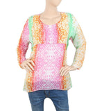 Women's Printed Western Top - Orange, Women, T-Shirts And Tops, Chase Value, Chase Value