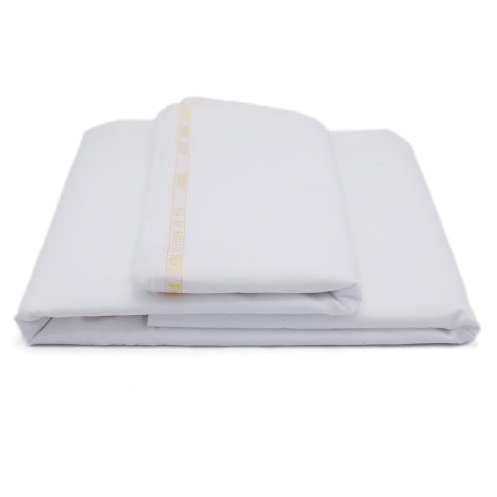 Men's Riwaj Unstitched Cotton Suit - White, Men, Unstitched Fabric, Chase Value, Chase Value