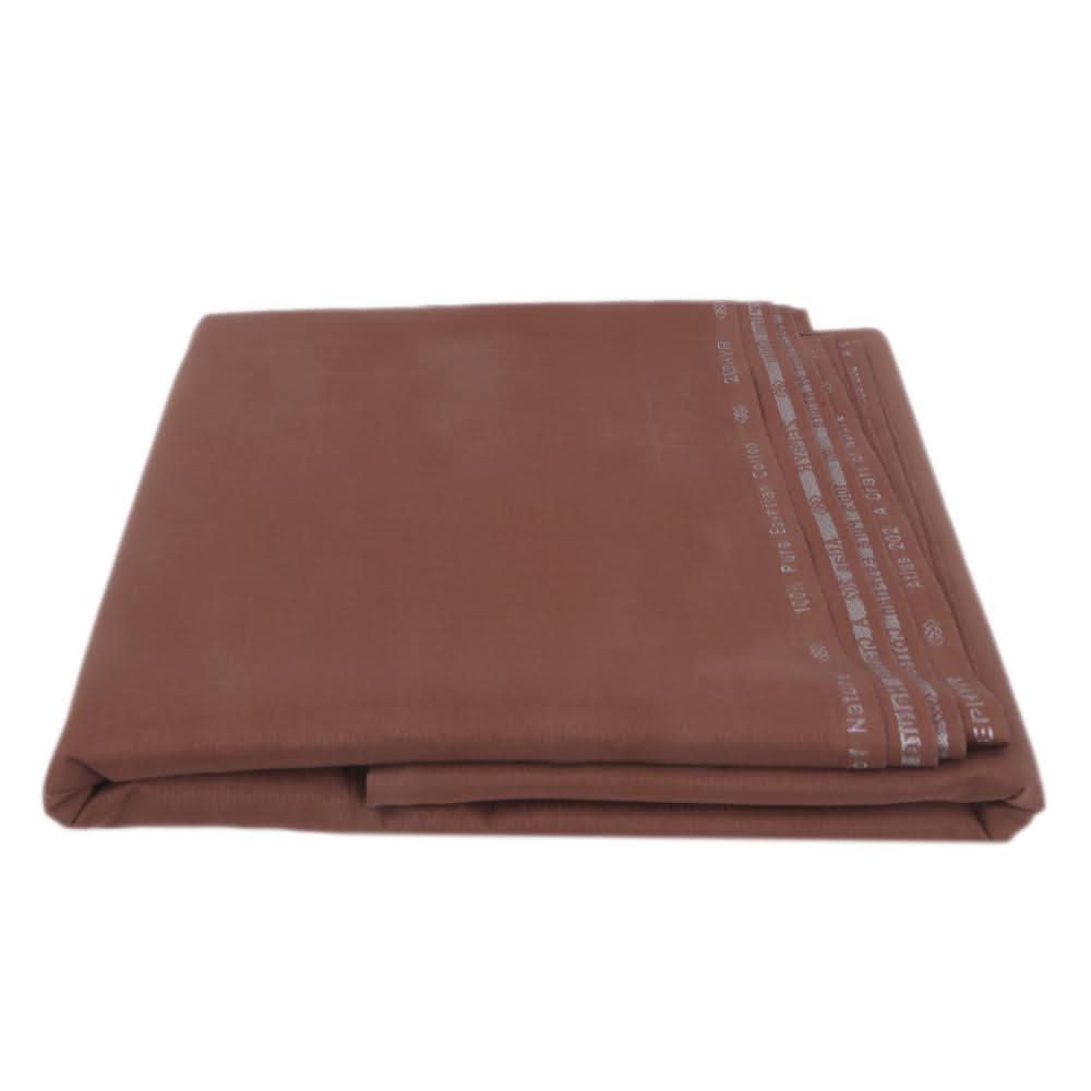 Men's Unstitched Cotton Suit - Brown, Men, Unstitched Fabric, Chase Value, Chase Value