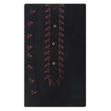 Men's Mashriq Embroidered Un-Stitched Suit - Black, Men, Unstitched Fabric, Chase Value, Chase Value