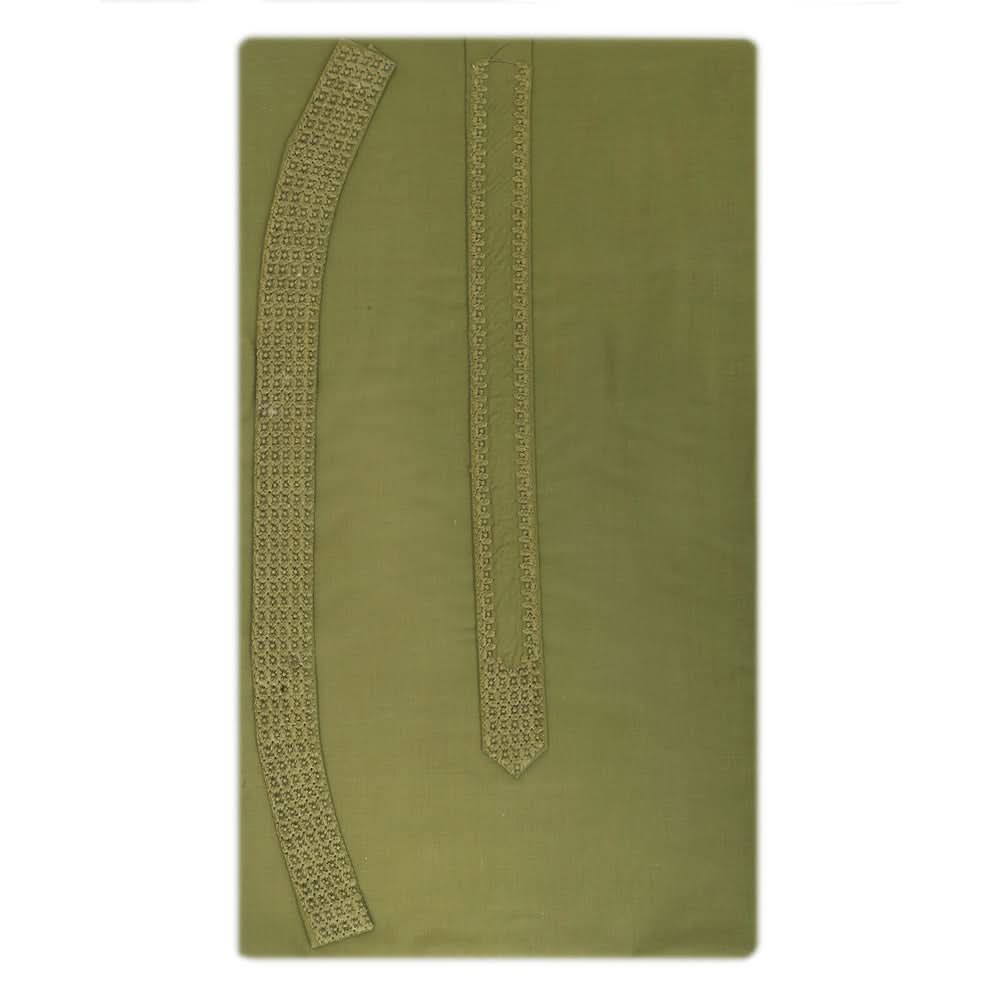 Men's Mashriq Embroidered Un-Stitched Suit - Dark-Green, Men, Unstitched Fabric, Chase Value, Chase Value