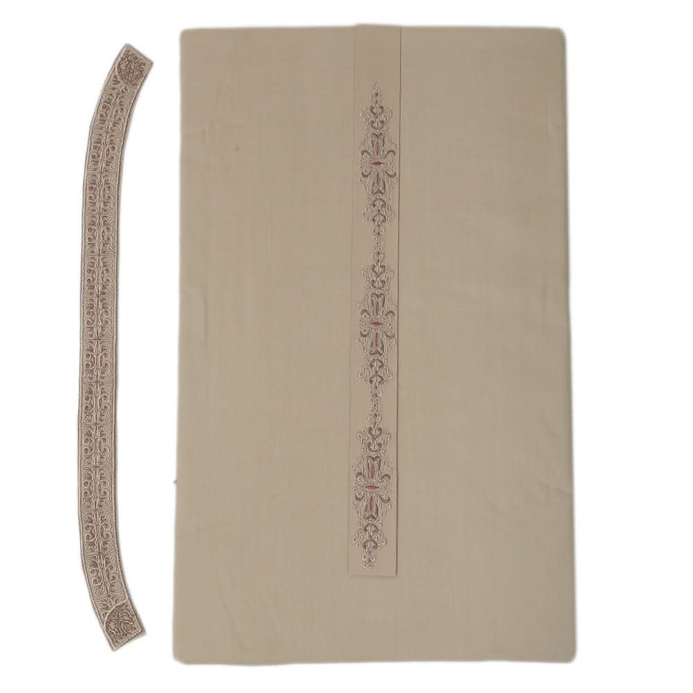 Men's Mashriq Embroidered Un-Stitched Suit - Brown, Men, Unstitched Fabric, Chase Value, Chase Value