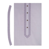 Men's Mashriq Embroidered Un-Stitched Suit - Light-Purple, Men, Unstitched Fabric, Chase Value, Chase Value