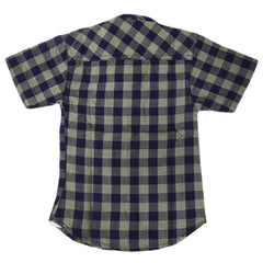 Boys Casual Check Half Sleeves Shirt - Green, Kids Clothes, Chase Value, Chase Value