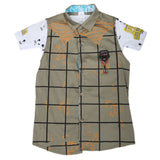 Boys Casual 2 Pcs Half Sleeves Shirt I40 - Green, Kids, Boys Shirts, Chase Value, Chase Value