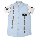 Boys Casual 2 Pcs Half Sleeves Shirt I40 - Light Blue, Kids, Boys Shirts, Chase Value, Chase Value