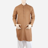 Men's Mashriq Embroidered Kurta - Brown, Men, Kurtas, Chase Value, Chase Value