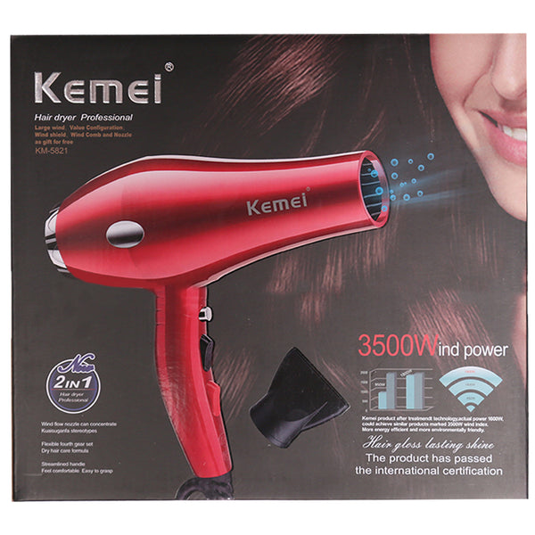 Hair Dryer Kemei KM-5821, Home & Lifestyle, Hair Dryer, Kemei, Chase Value