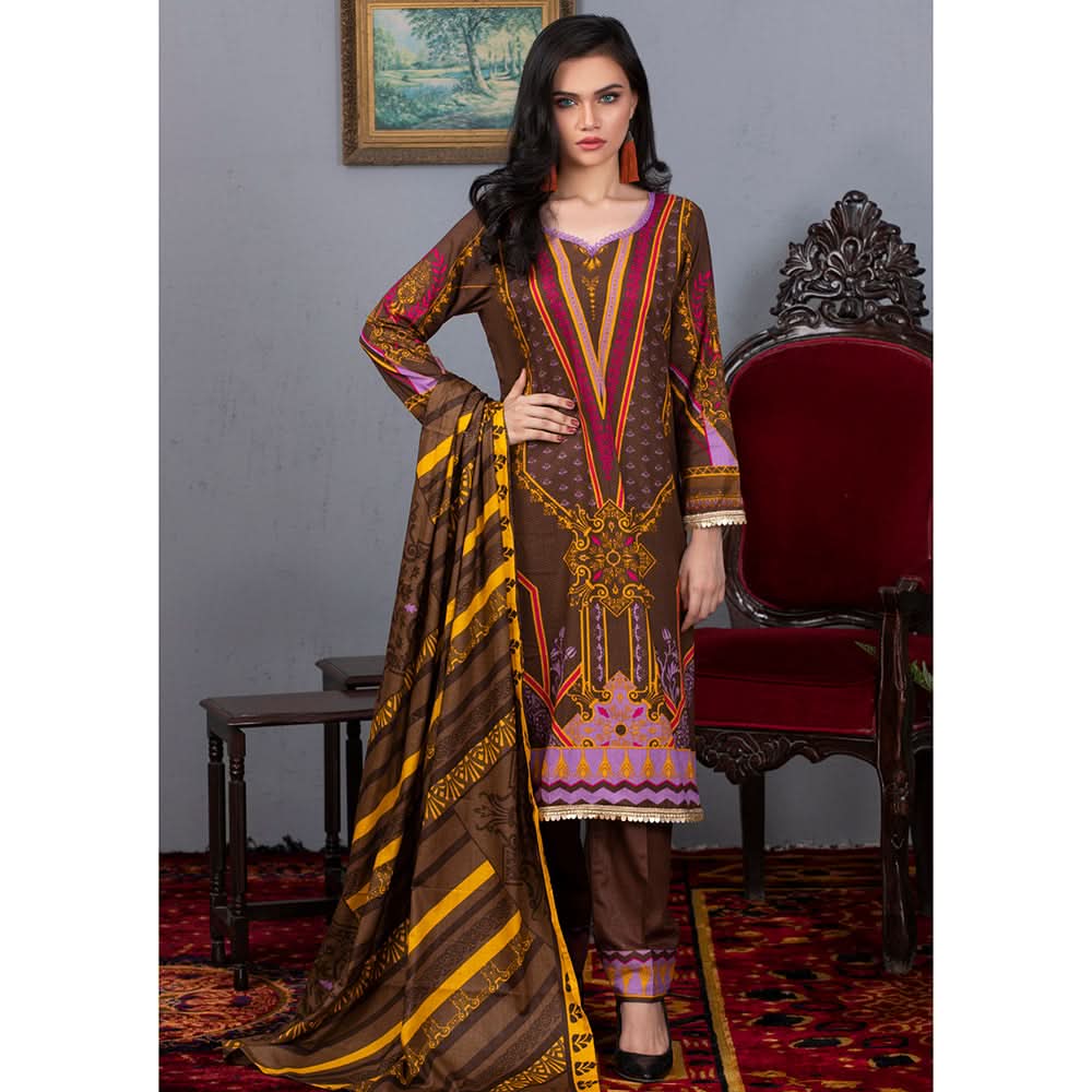Sahil Printed Cotton 3 Pcs Un-Stitched Suit Vol 1 - A6, Women, 3Pcs Shalwar Suit, ZS Textiles, Chase Value