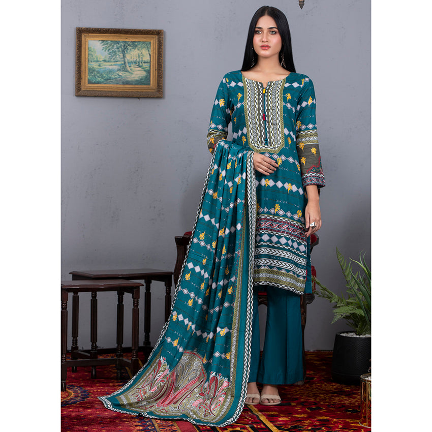 Sahil Printed Cotton 3 Pcs Un-Stitched Suit Vol 1 - A9, Women, 3Pcs Shalwar Suit, ZS Textiles, Chase Value