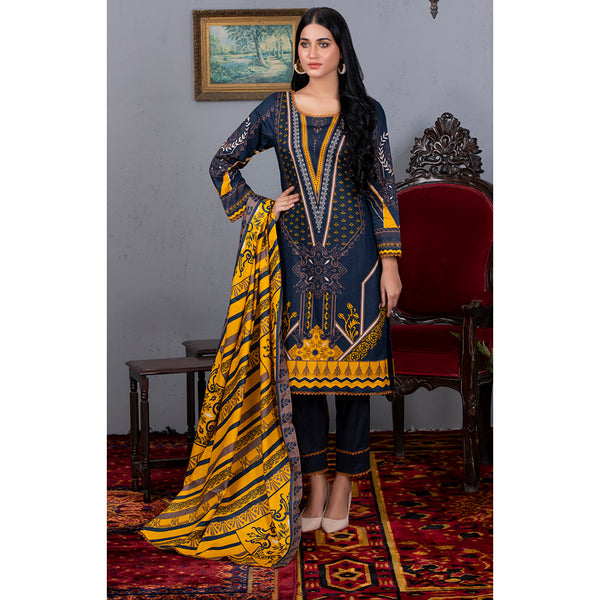 Sahil Printed Cotton 3 Pcs Un-Stitched Suit Vol 1 - B6, Women, 3Pcs Shalwar Suit, ZS Textiles, Chase Value
