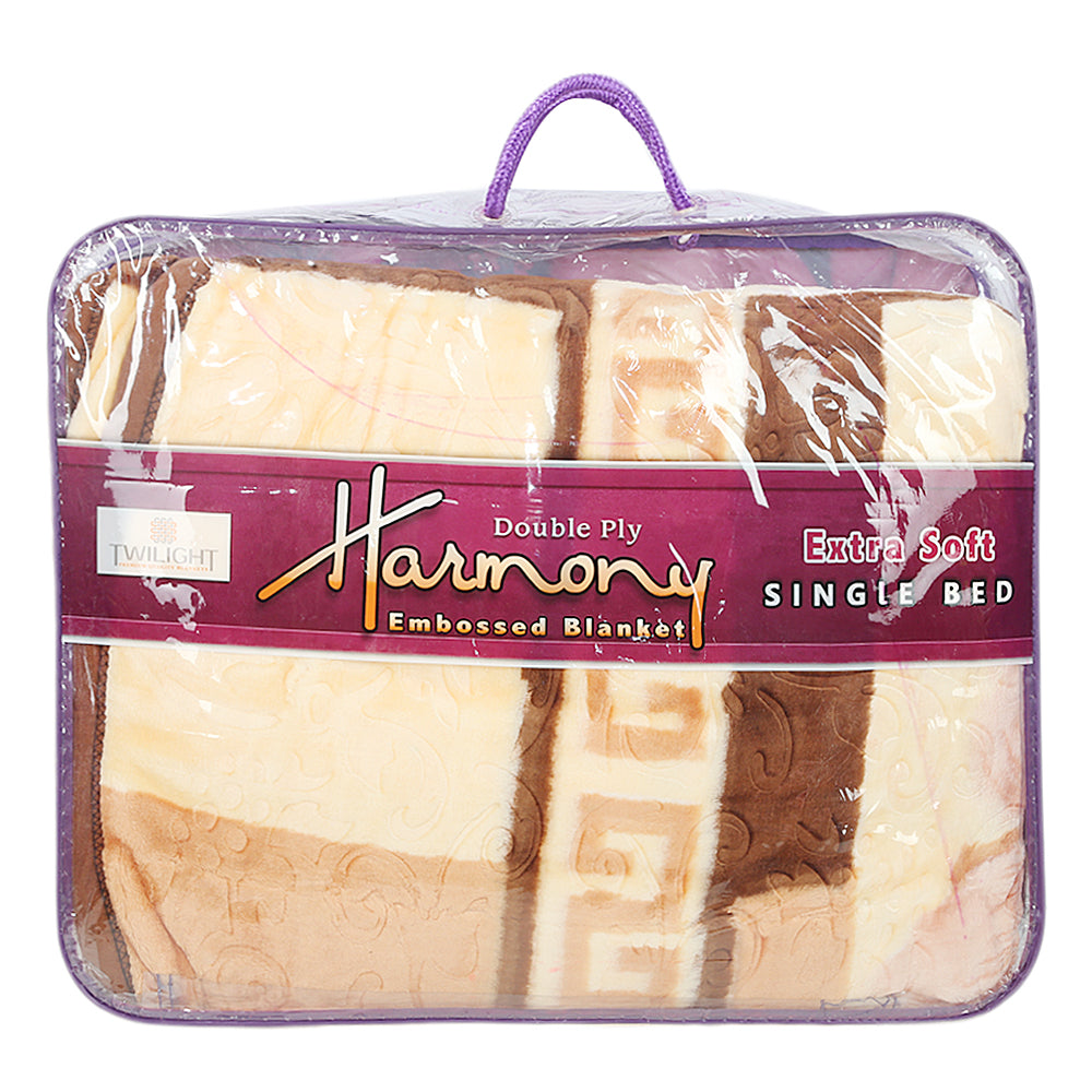Harmony Blanket 2 PLY Single Bed - Multi, Home & Lifestyle, Blanket, Chase Value, Chase Value