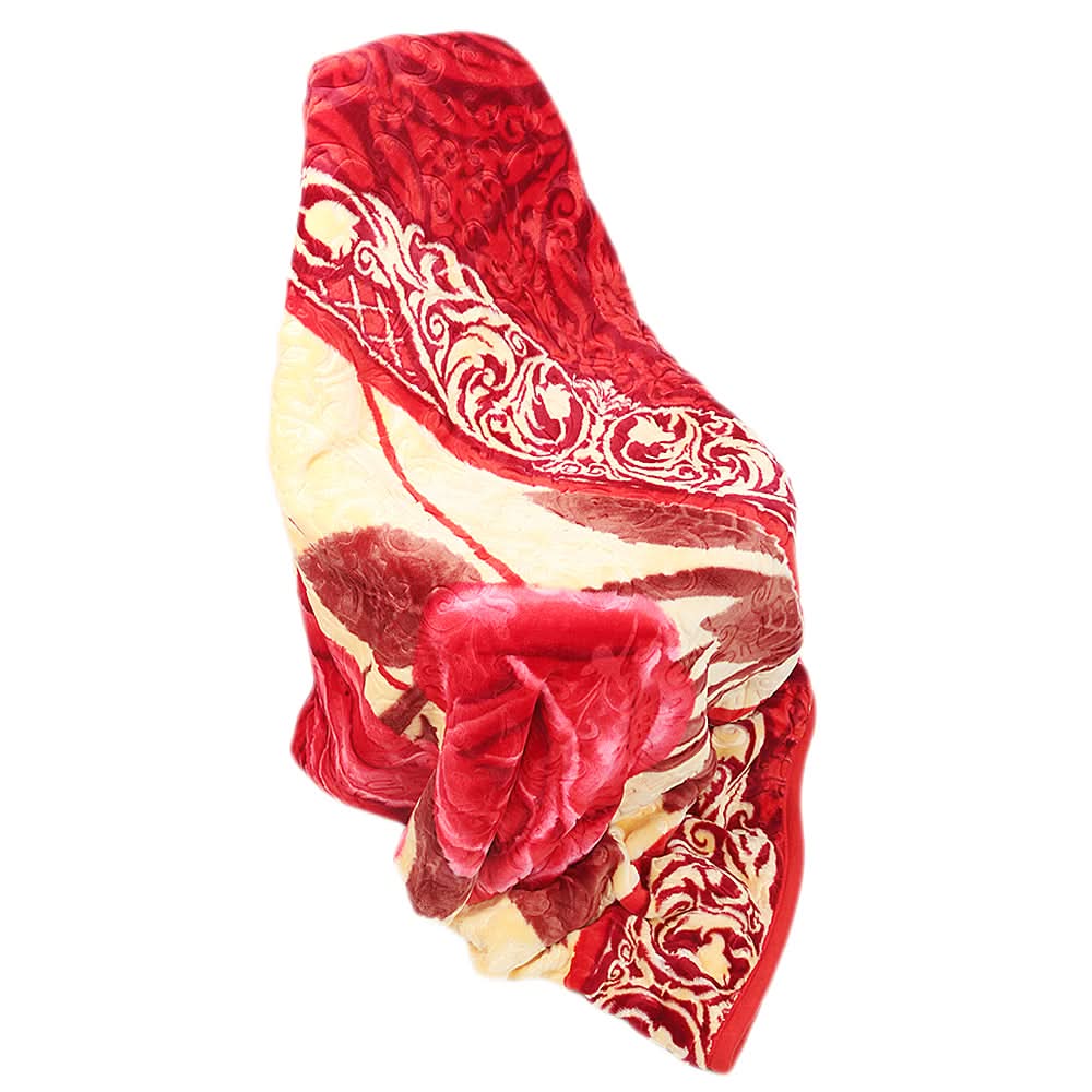 Harmony Blanket 2 PLY Single Bed - Red, Home & Lifestyle, Blanket, Chase Value, Chase Value