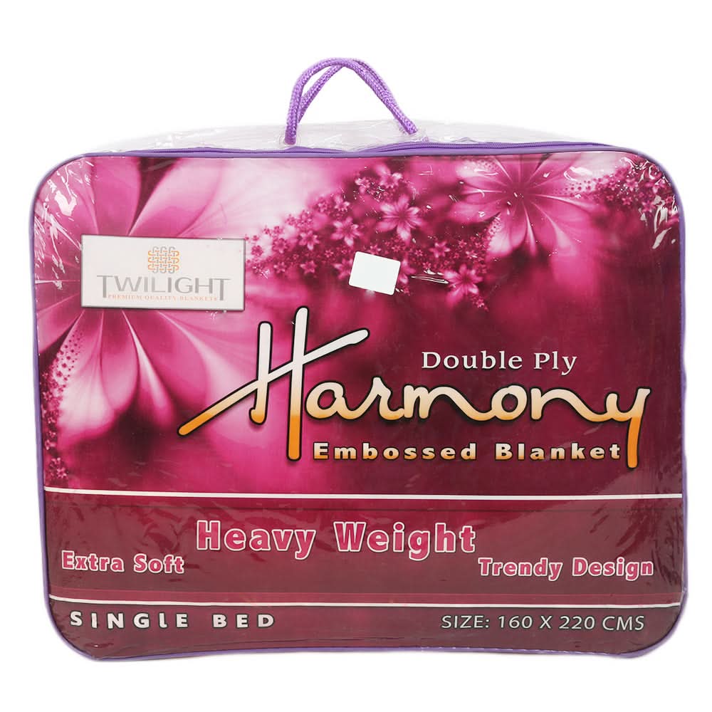 Harmony Blanket 2 PLY Single Bed - Multi, Home & Lifestyle, Blanket, Chase Value, Chase Value