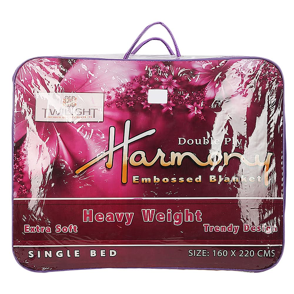 Harmony Blanket 2 PLY Single Bed - Multi, Home & Lifestyle, Blanket, Chase Value, Chase Value
