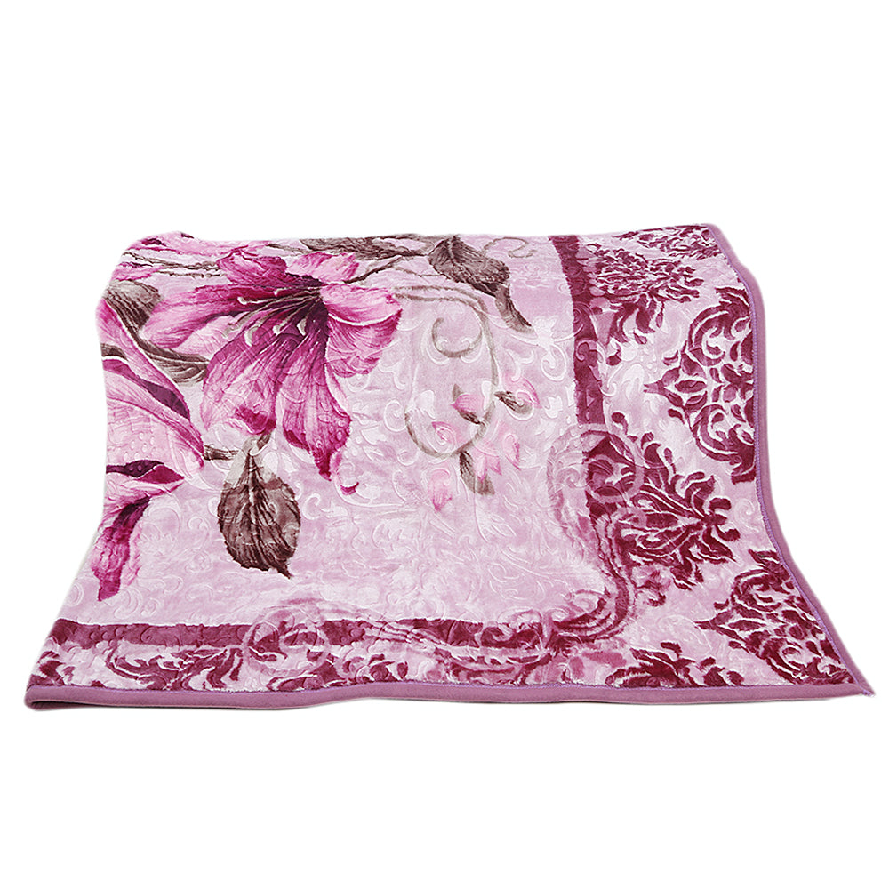 Harmony Blanket 2 PLY Single Bed - Light Purple, Home & Lifestyle, Blanket, Chase Value, Chase Value