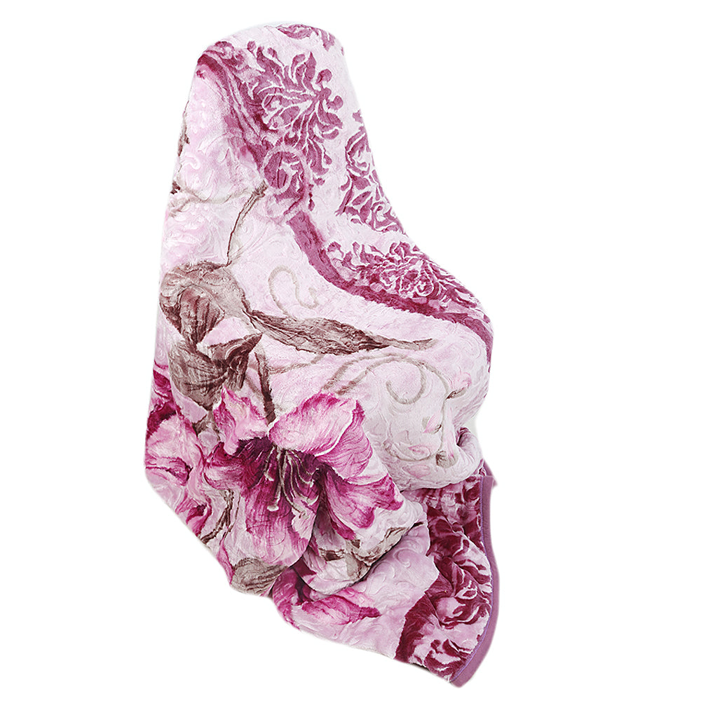 Harmony Blanket 2 PLY Single Bed - Light Purple, Home & Lifestyle, Blanket, Chase Value, Chase Value