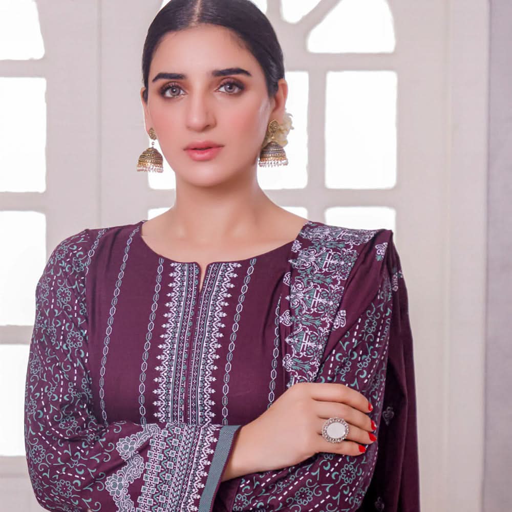 Five Star Smarttle Cambric Un-Stitched 3Pcs Suit - A, Women, 3Pcs Shalwar Suit, Chase Value, Chase Value