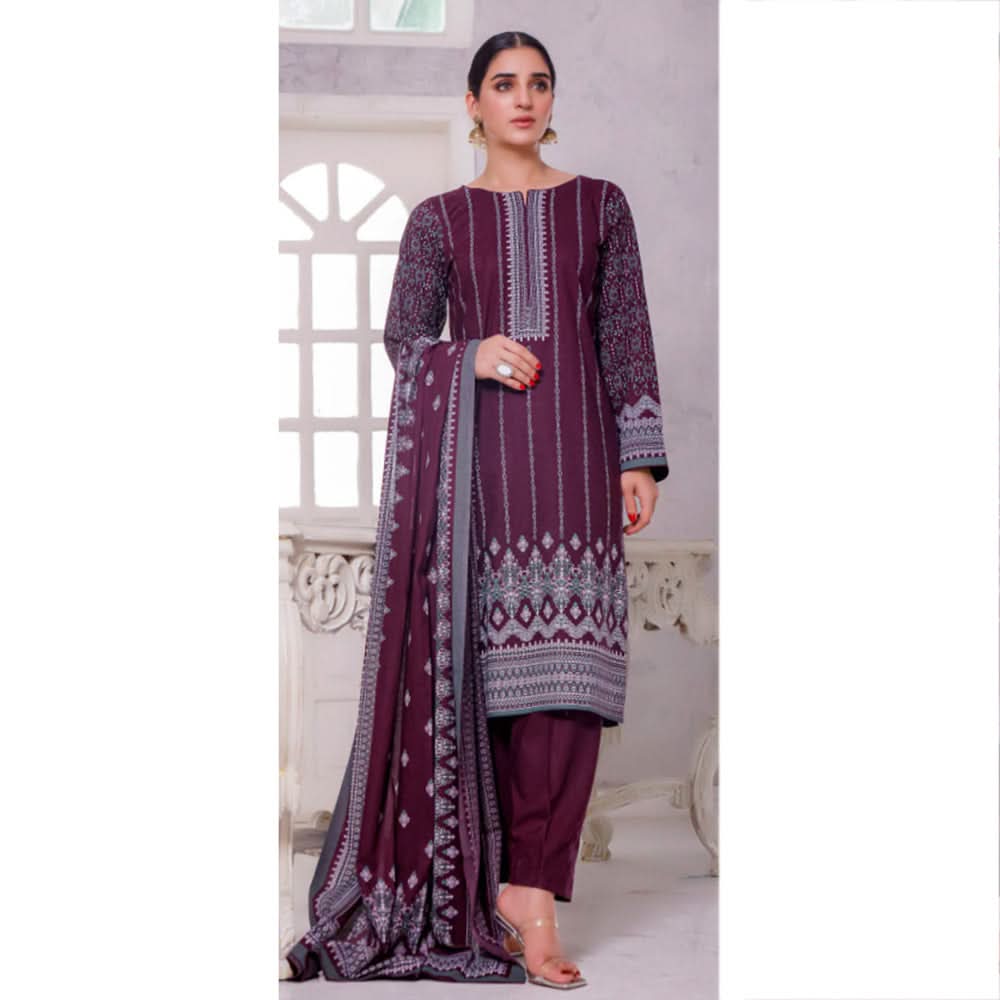Five Star Smarttle Cambric Un-Stitched 3Pcs Suit - A, Women, 3Pcs Shalwar Suit, Chase Value, Chase Value
