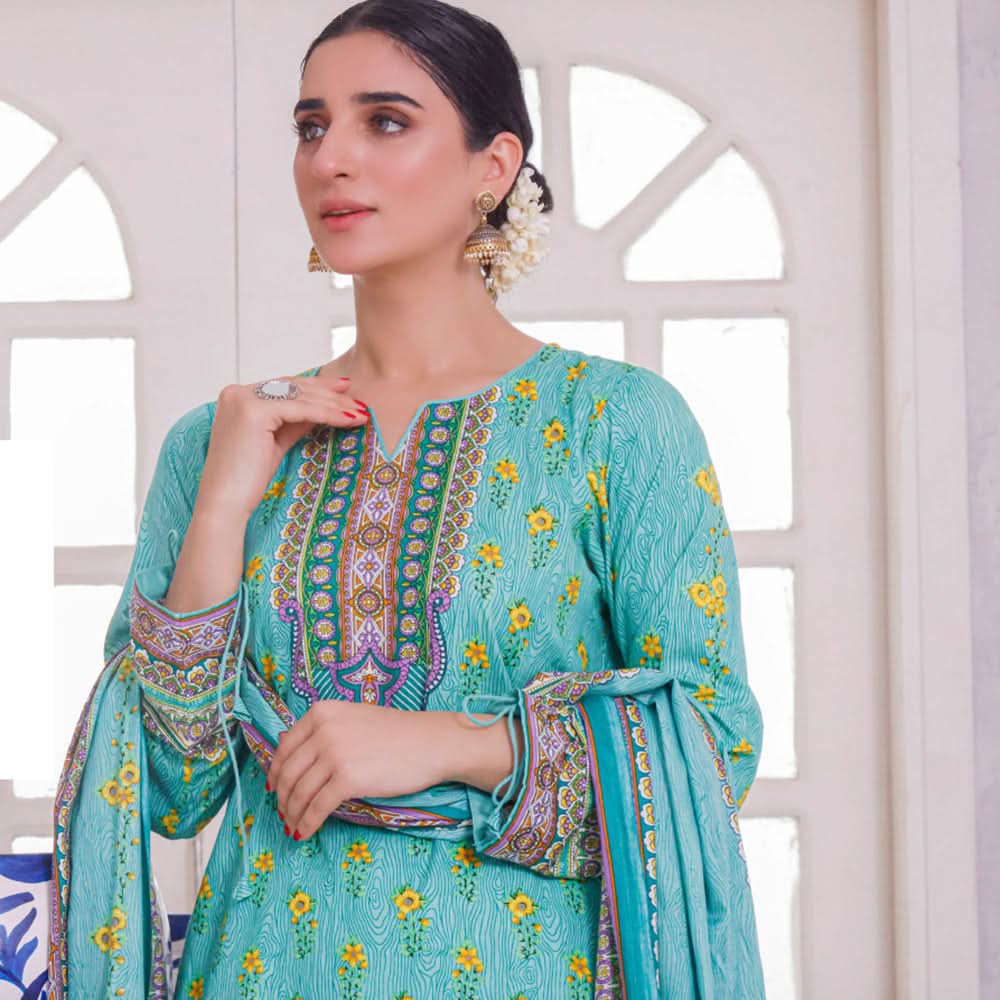 Five Star Smarttle Cambric Un-Stitched 3Pcs Suit - B, Women, 3Pcs Shalwar Suit, Chase Value, Chase Value