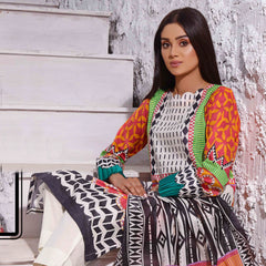 Halime Sultan Lawn Digital Print 3 Pcs Un-Stitched Suit - 11, Women, 3Pcs Shalwar Suit, Halime Sultan, Chase Value